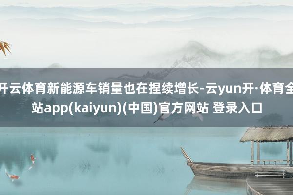 开云体育新能源车销量也在捏续增长-云yun开·体育全站app(kaiyun)(中国)官方网站 登录入口